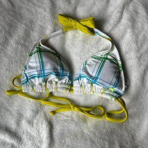 BRAND NEW plaid bikini top